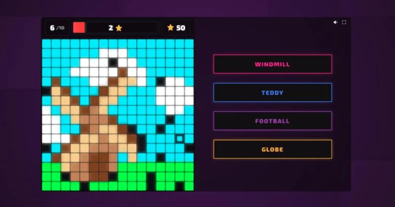 PixReveal, a multiplayer pixel-art guessing game built on Apinator
